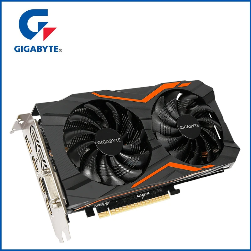 Gigabyte GeForce GTX 1050 Ti G1 Gaming 4G видеокарта возможность выбора цвета RGB освещение с NVIDIA 1050Ti