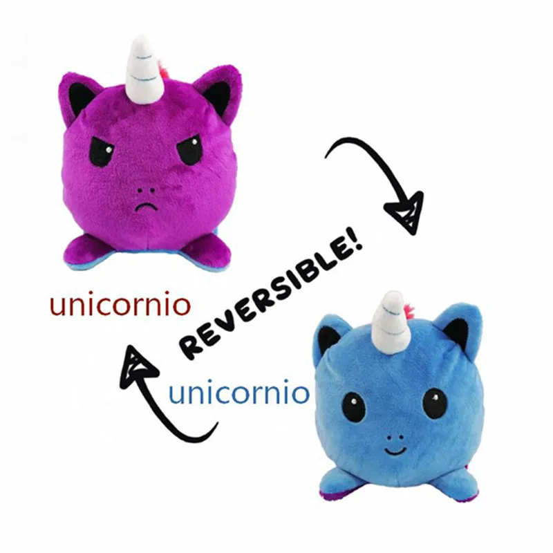 Reversible Unicorn Double-Sided Flip Plush Toy
