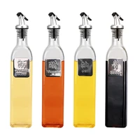 500ml can seal leak proof olive oil sprayer vinegar bottles cooking wine sauce bottle salad bbq cooking tool