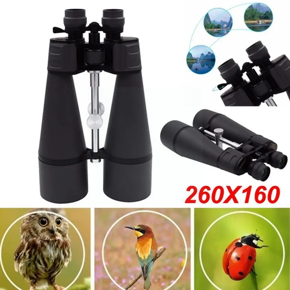 

Super 30-260x160 Zoom Binoculars Black Ll Night Binoculars With Bak4 Prism For Outdoor Camping And Moon Watching W3r6