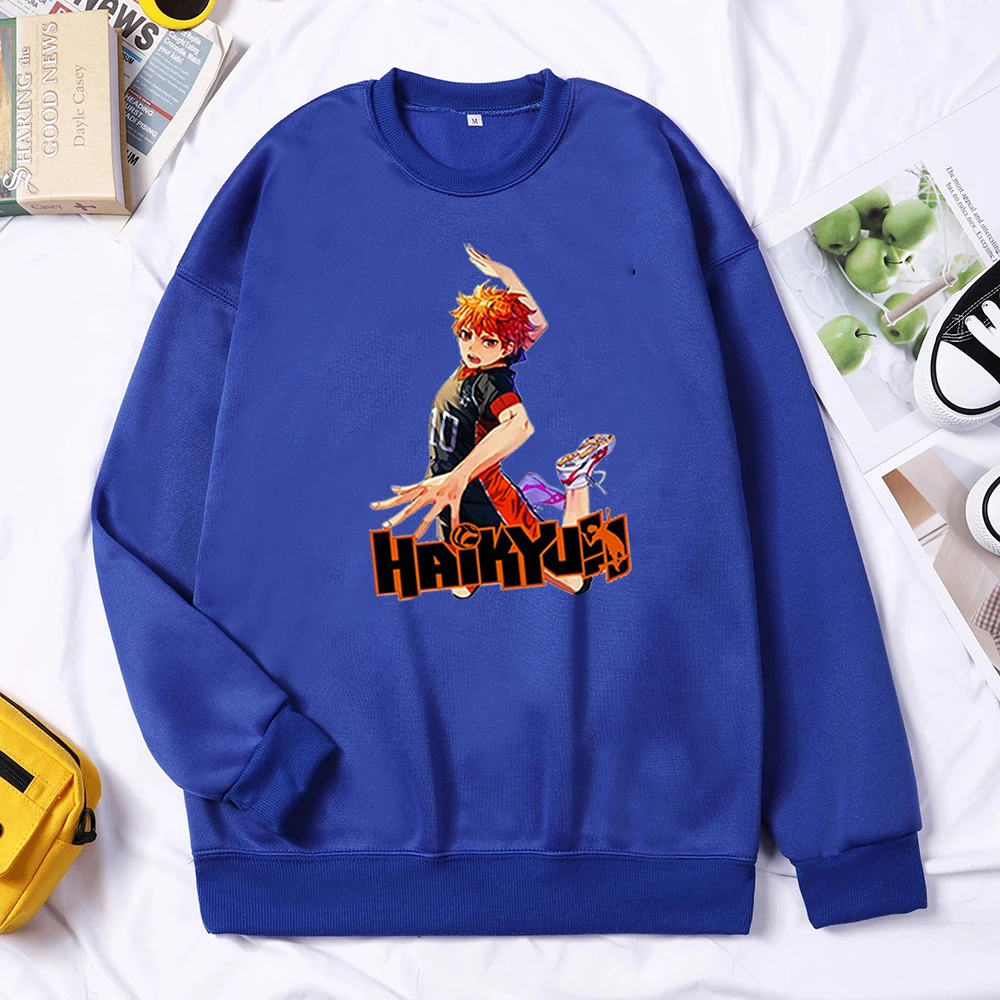 

Haikyuu Hoodies Men Arasuno Fly High School Sweatshirts karasuno Volleyball Club Hoodie Japanese Anime Pullovers Tops Streetwear
