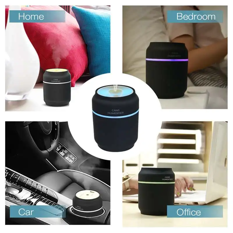 Банок увлажнитель Настольный вентилятор лампа автомобильный арома диффузор USB