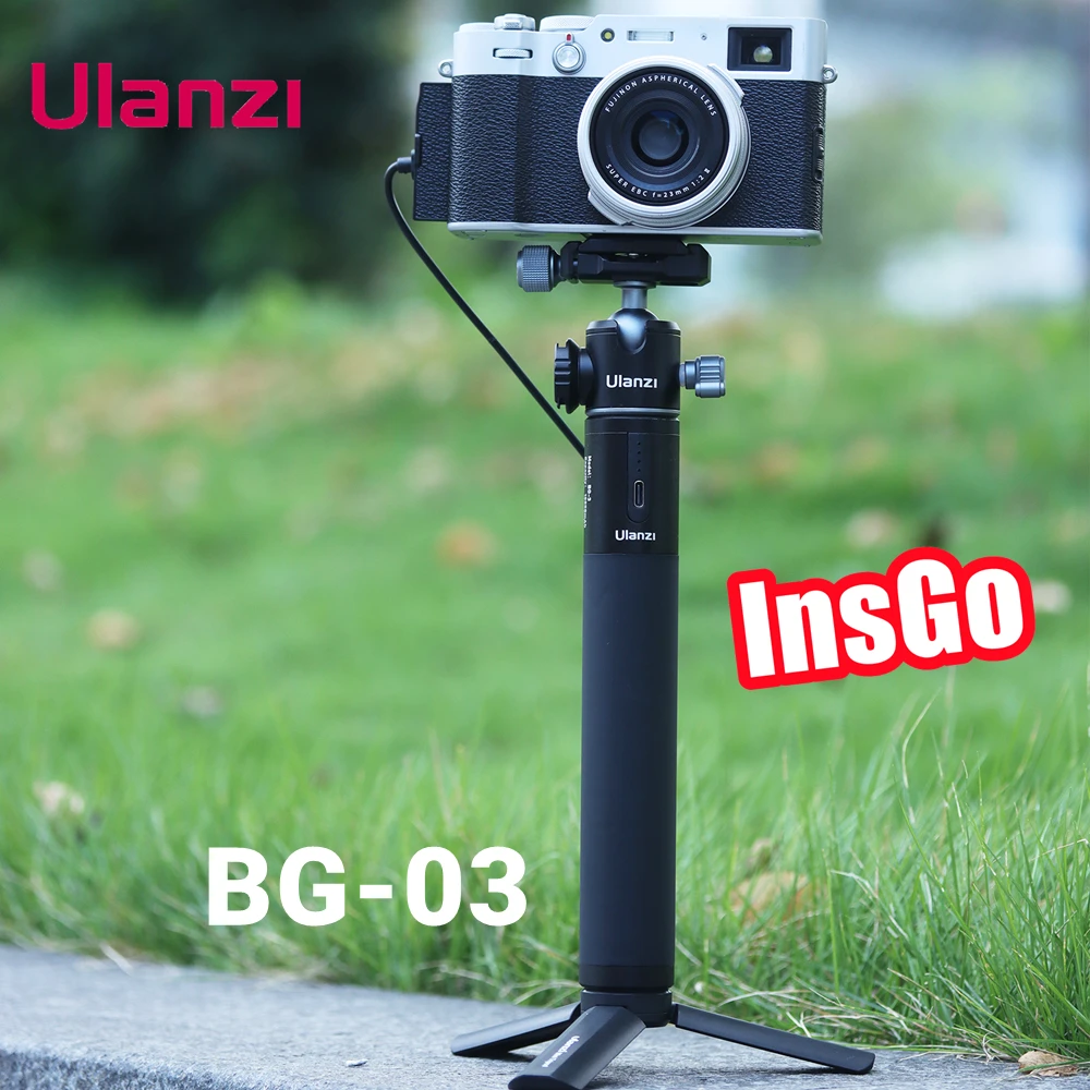 

Ulanzi BG-3 10000mAh Battery Power Bank Charger Hand Grip With Mini 18W PD QC Fast Charge for Smartphone GoPro DSLR Cameras
