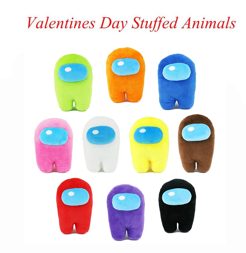 

1pc 10cm Soft Plush Among Us Plush Among Us Game Plush Toy Music Prominent Stuffed Doll Christmas Gift Cute Red Among Us Plushie