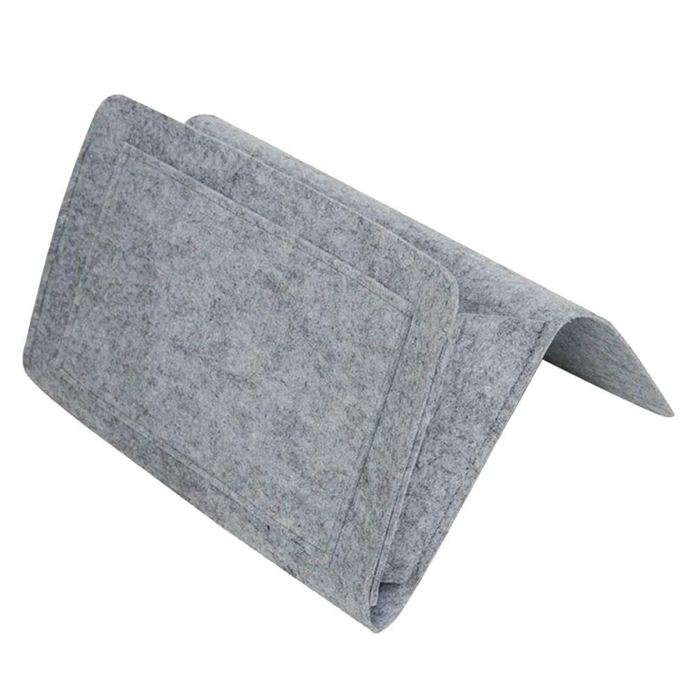 Bedside Felt Storage Bag with Pockets Bed Sofa Desk Hanging Organizer for Phone Magazines Tablets Remotes E2S | Дом и сад