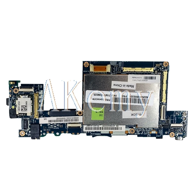 akemy ziji2 la a811p for lenovo thinkpad 10 thinkpad10 notebook motherboard fru 00hw378 w8p z3795 4gb 64gssd 100 test ok free global shipping
