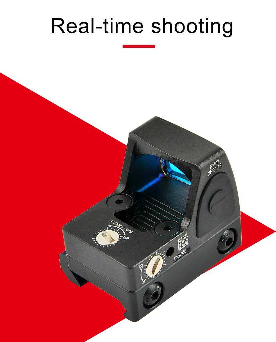 Охотничья винтовка мини RMR Reflex Red Dot прицел коллиматор Глок охотничьи прицелы охотничий пистолет подходит 20 мм Pictinny Rai