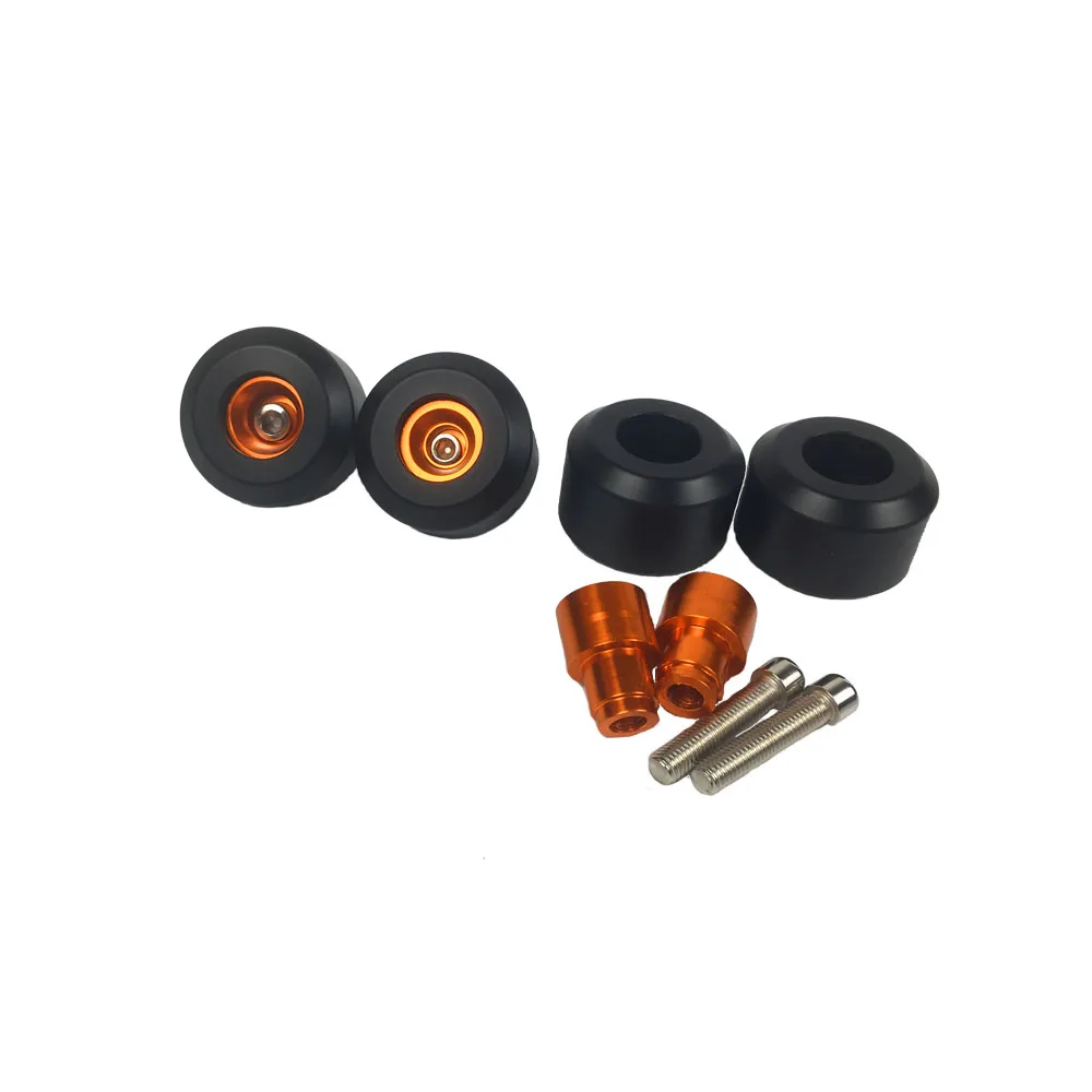 

For KTM RC 125 200 250 390 DUKE Motocycle Accessories Front Rear Fork Wheel Protector Crash Sliders Cap Pad RC390 Duke390 Parts