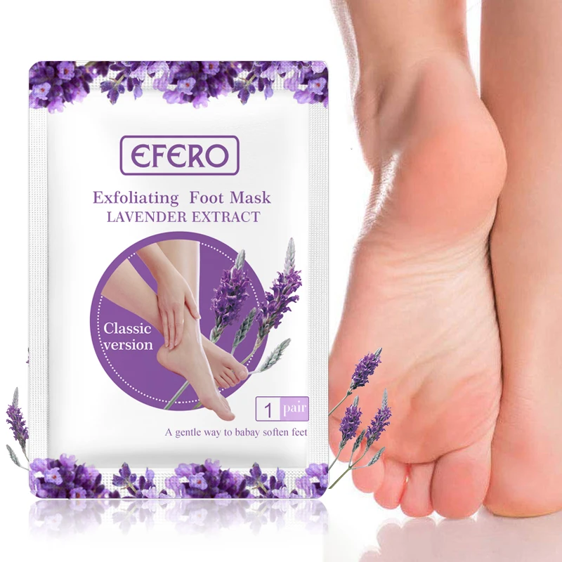 

30Pairs Lavender Exfoliating Foot Mask Peeling Socks for Pedicure Feet Mask Dead Skin Remove Foot Peeling Masks for Legs