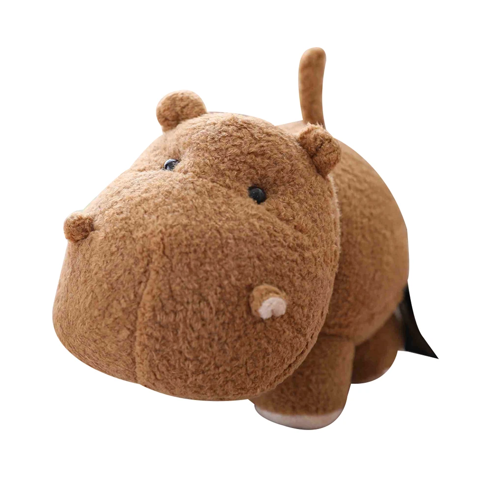

Lovely Big Head Hippo Animal Plush Soft Stuffed Doll Sofa Couch Decor Kids Toy