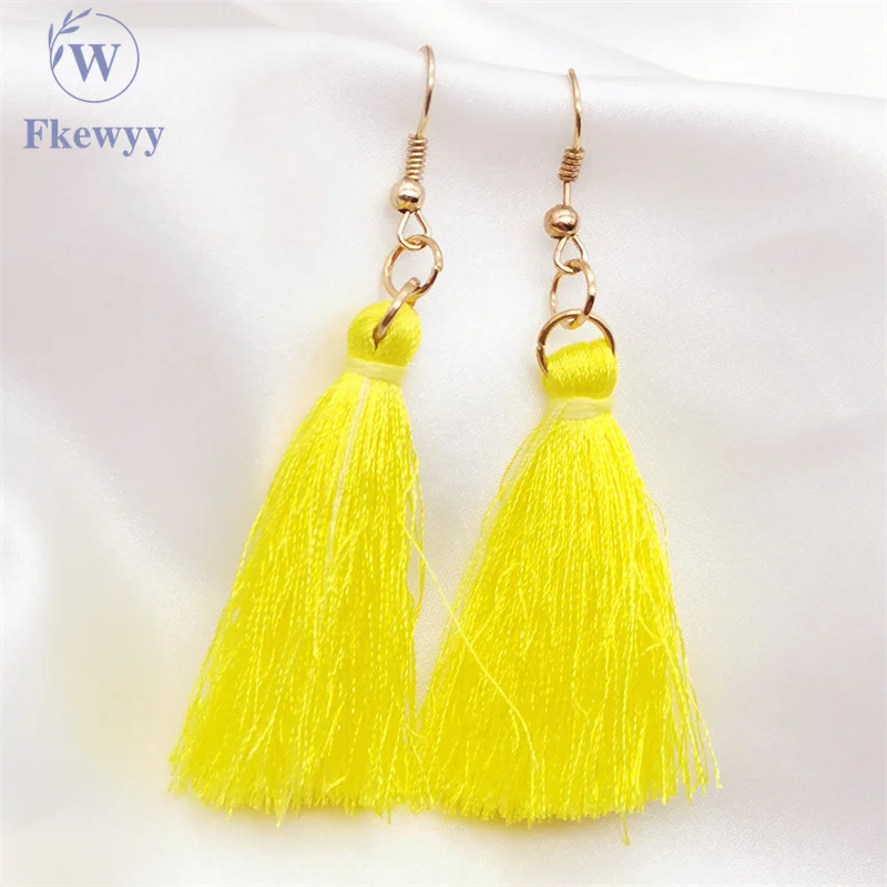 

Fkewyy Earrings For Women 2021 Pink Jewelry Cute Earring Tassel Wedding Accessories Gothic Jewellry Women Designer Rerings Girl