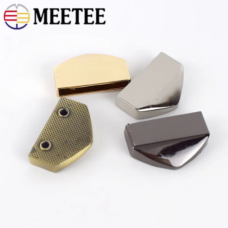 Meetee 10 шт. 12/18/25 мм металлический хвостовой зажим винты Стопорные застежки молния