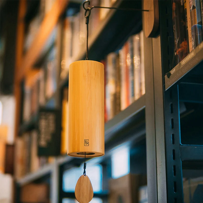 Скидка Бамбуковые деревянные ветряные колокольчики, ветряные колокольчики для улицы, сада, патио, украшение для дома, релаксация медитации, строд