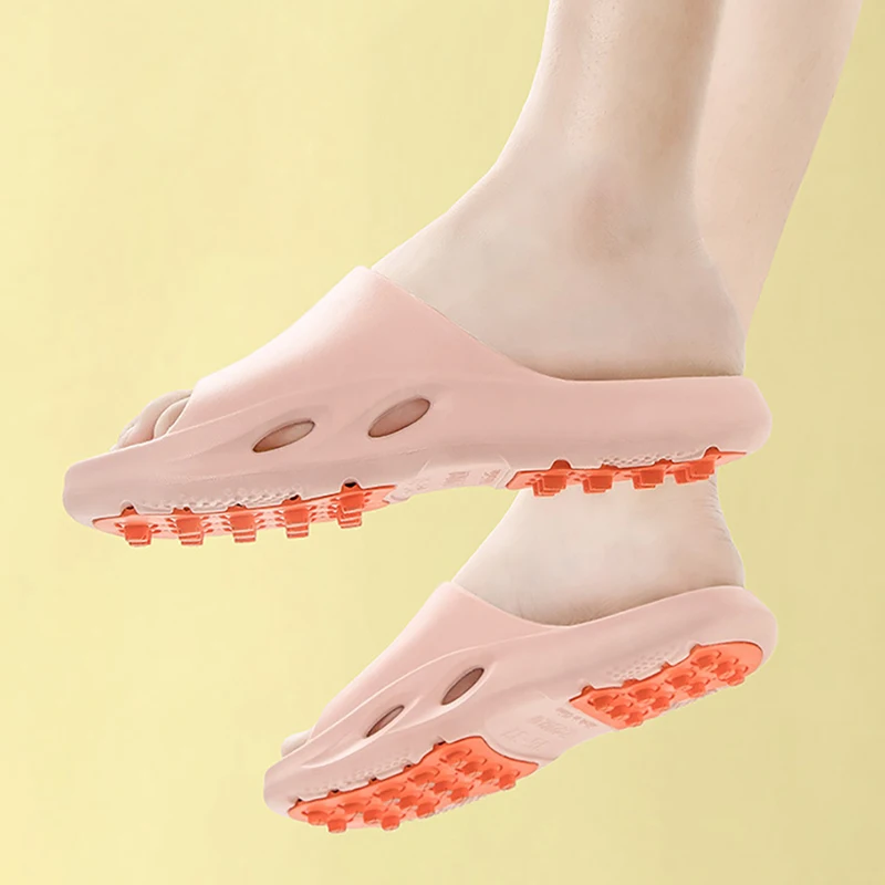 Массажные шлепанцы для мужчин и женщин Нескользящие мягкие удобные домашние