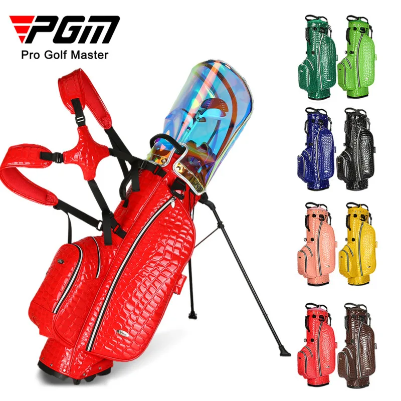 PGM PU Golf Bracket Bags Portable Golfing Gun Pack Waterproof Lightweight Golf Standard Ball Bags Put all Sets Clubs QB075