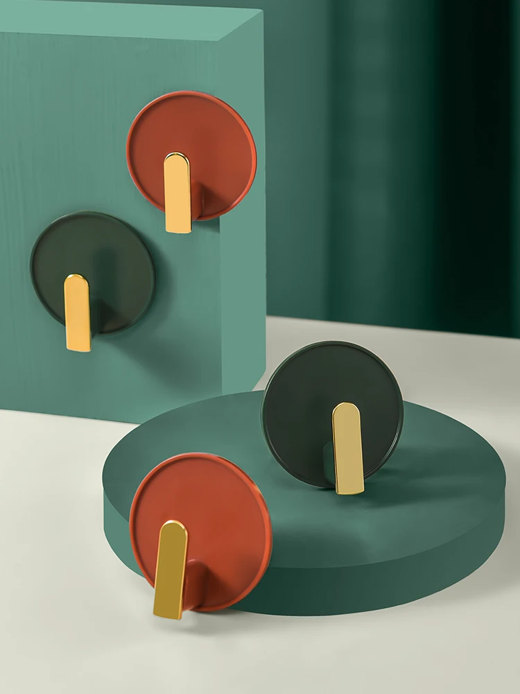 

Light and luxurious kitchen traceless hook hole-free strong adhesive hook wall adhesive hook clothes hanger