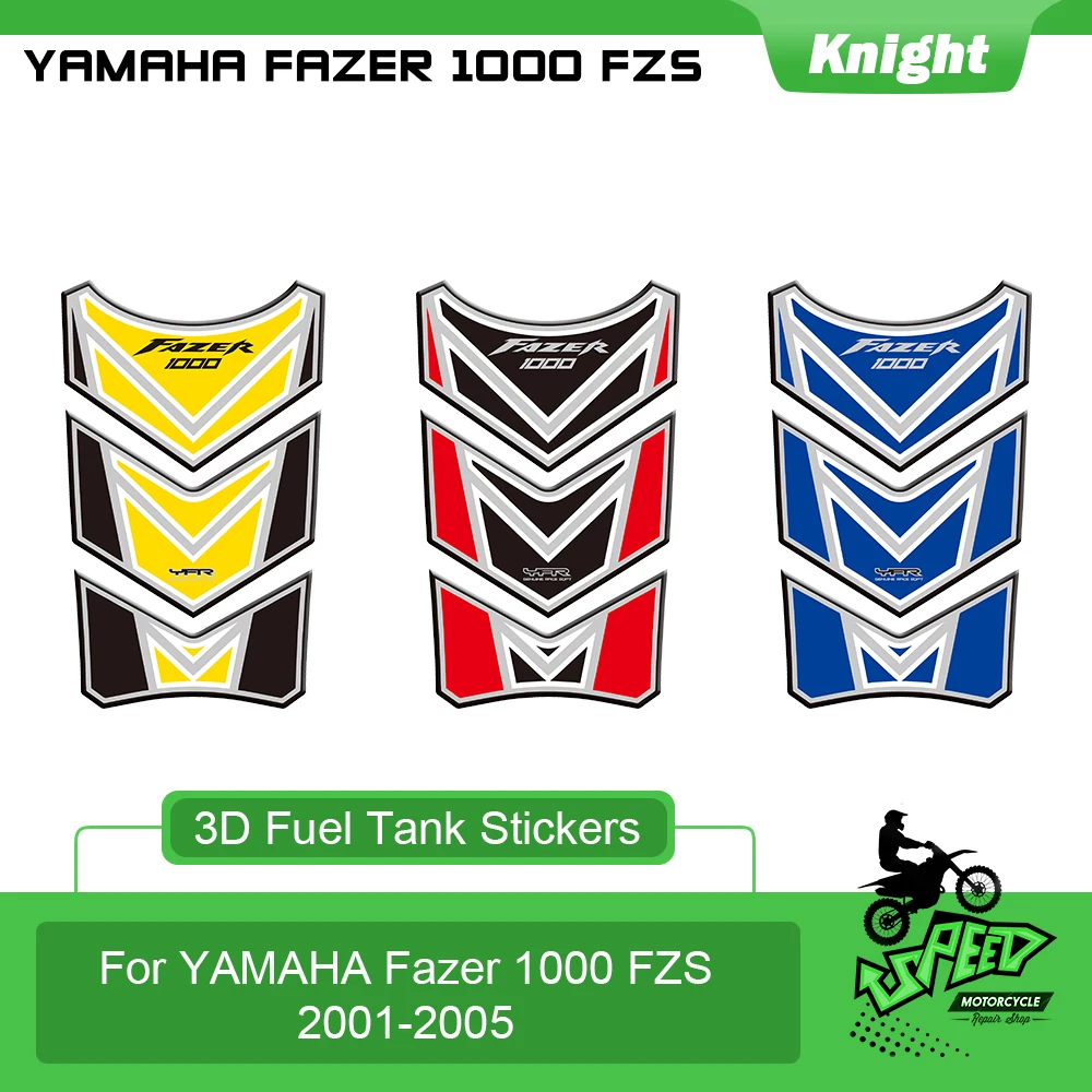 

3d-наклейка на топливный бак мотоцикла, для Yamaha Fazer 1000 FZS 2001-2005