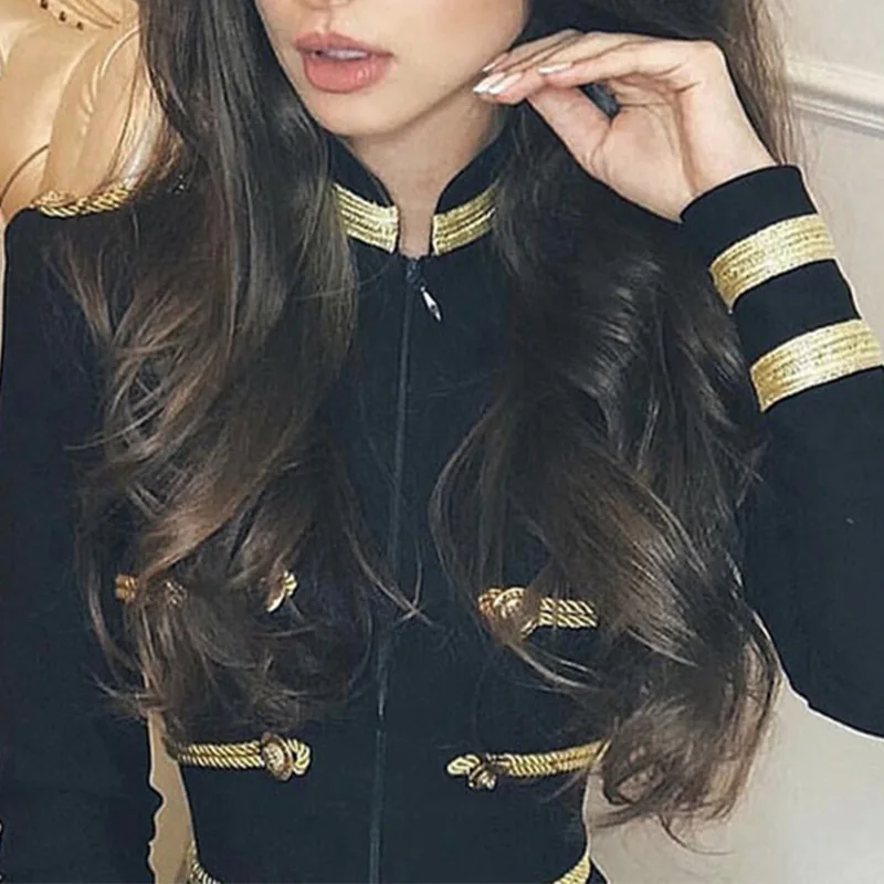 Autumn Women Jacket and Suit Short Trench Jacket Flare Pants Suit Front Zip Celebrity Party Club Long Sleeve Coats Sets