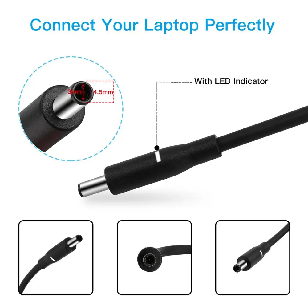 Зарядное устройство с адаптером переменного тока 130 Вт для Dell XPS 15 9530 9550 9560