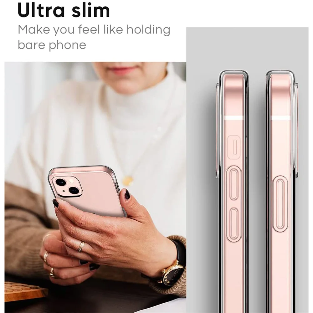 Ultra Thin Silicone Case For iPhone 13 12 Mini 11 Pro Max Clear Soft Transparent Silicon Case For iPhone 12 13 11 Pro Max Fundas