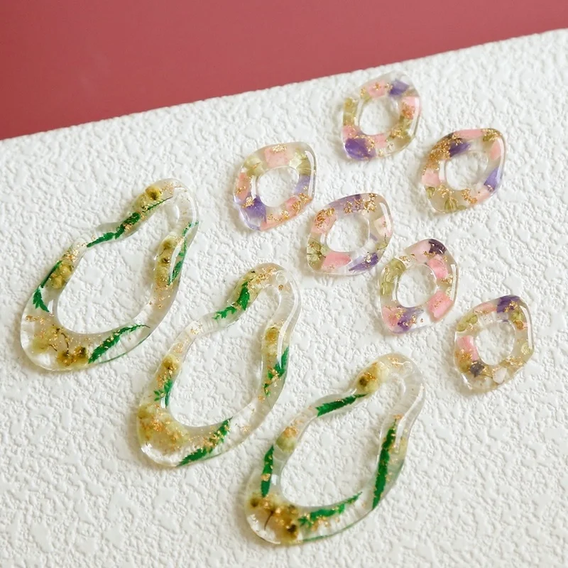 

Японские эпоксидные ботанические серьги из серии «сделай сам», аксессуары для рукоделия, материалы для изготовления УФ-ламп