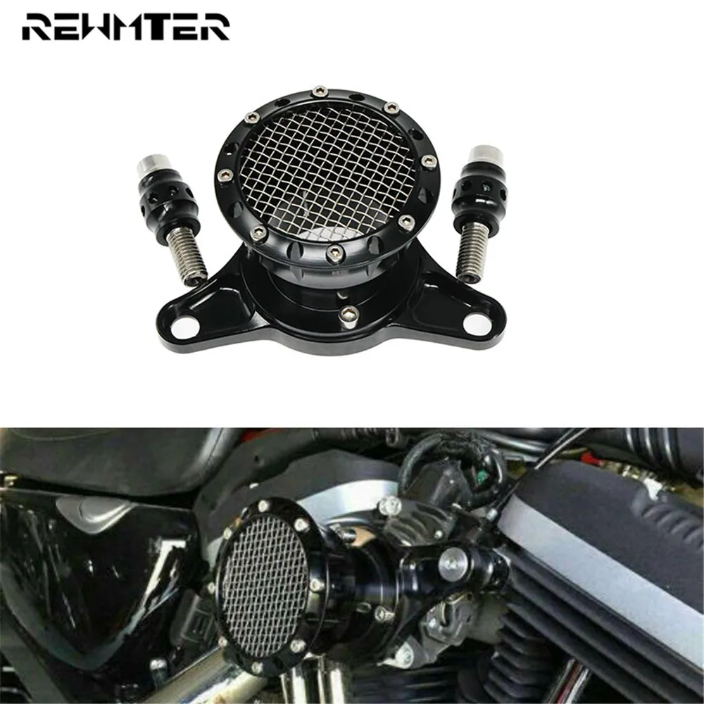 

Motorcycle CNC Air Filter Velocity Stack Air Cleaner Intake Filter Aluminum For Harley Sportster XL 1200 883 72 48 2004-Up