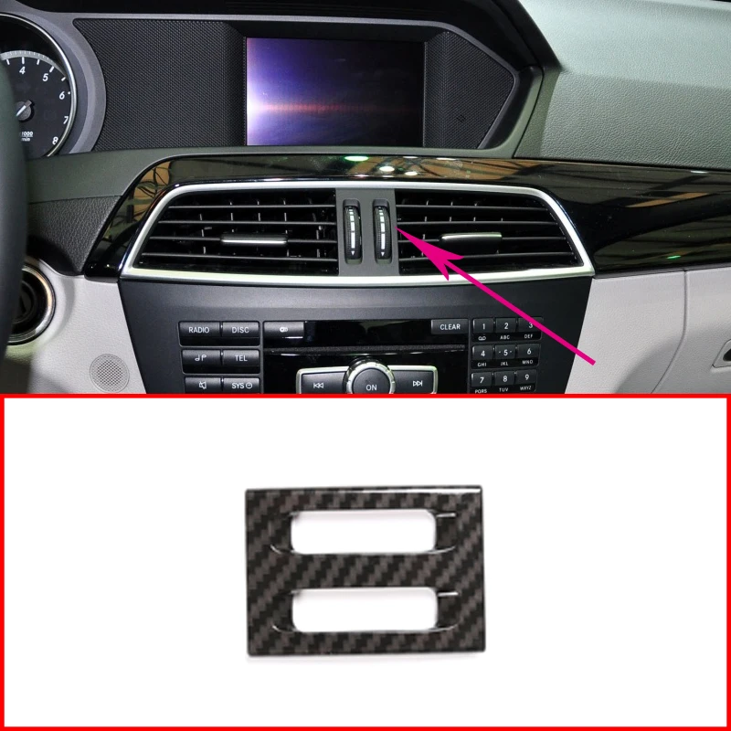 1 шт. ABS углеродное волокно для Mercedes Benz C Class W204 2011 2013 Автомобильная Центральная