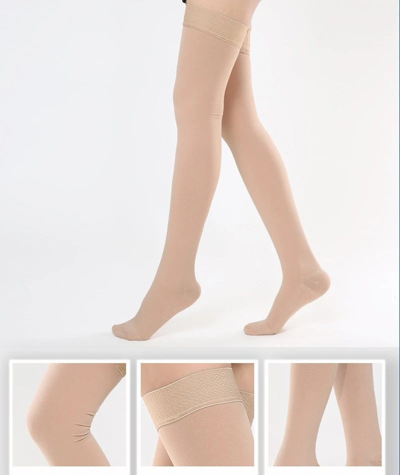 Носки компрессионные женские медицинские длинные носки для бега класс 2