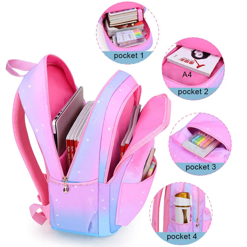 SUN EIGHT Girls Backpacks School Bags for Girls Children Backpack Kids Bag Nylon Waterproof schoolbagMochilas