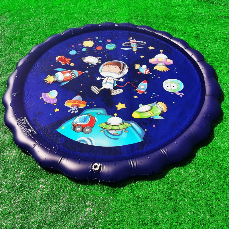

170cm Inflatable Spray Water Cushion Summer Kids Pets Play Water Mat Lawn Games Pad Sprinkler Play Toys Outdoor Tub Swiming Pool