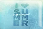 Жестяные высказки I heart, летняя металлическая пластина