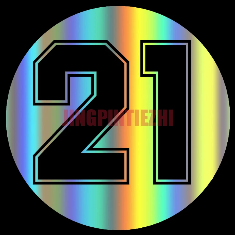 

Car Stickers Vinyl Motorcycle Decal Car Window Body Decorative Funny Racing Number 21 Personality Car Stickers