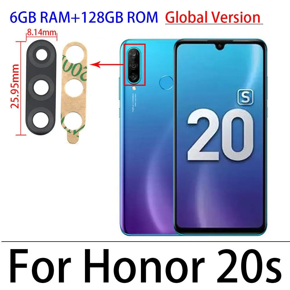 Задняя камера стеклянная крышка объектива для Huawei Honor 10X 7A 10i 10 20i 20S 20 30S 30 Pro Lite V30 Y9