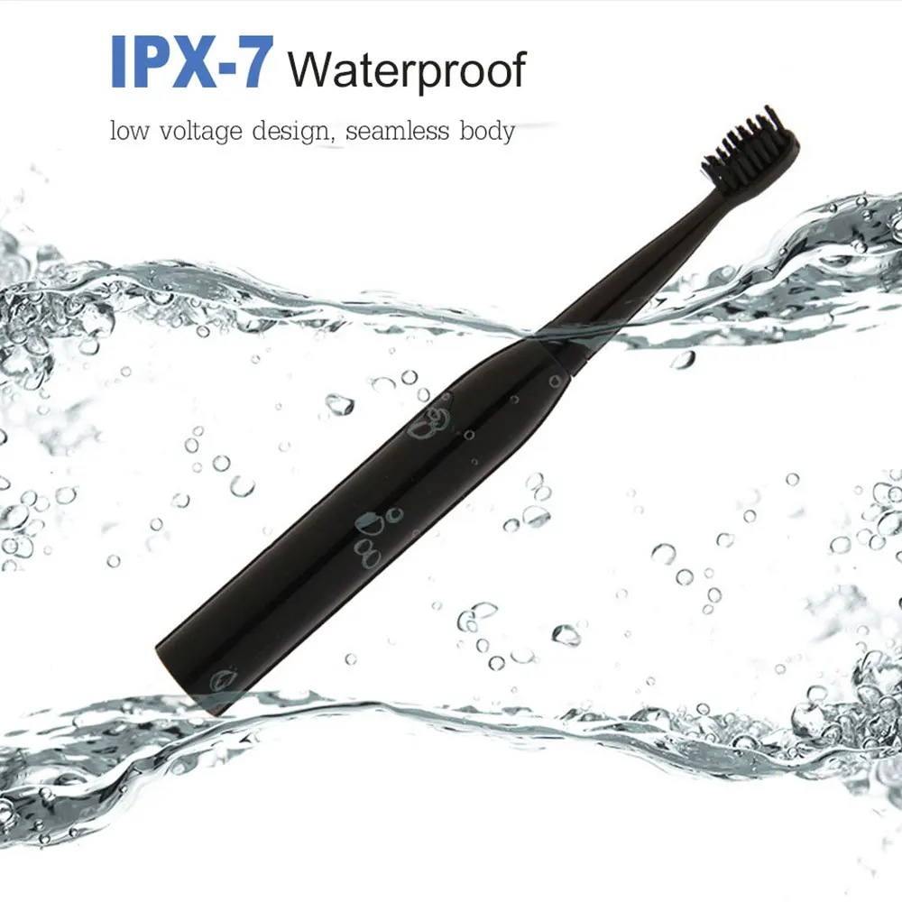 Электрическая зубная щетка ультразвуковая звуковая зарядка USB перезаряжаемая