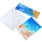 Силиконовая форма для подноса из эпоксидной смолы, форма для самостоятельного литья, поднос для туалетного столика, поднос для ювелирных изделий, Сервировочная доска и сервировочная форма