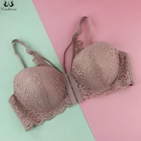 xiushiren front closure bras women underwear 36 44 c cup lingerie sexy lace floral balconette bras unlined brassieres bh 2020
