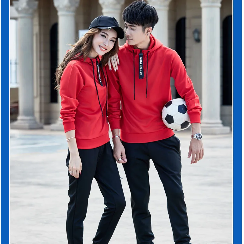 Мужской и Женский костюм из двух предметов для бега спортивная одежда с