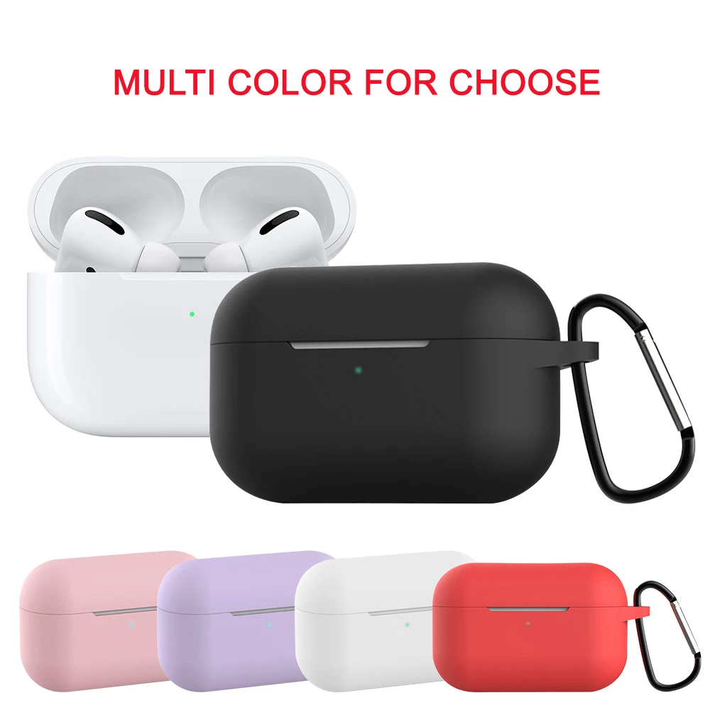 Мягкий силиконовый чехол для Apple AirPods Pro наушников беспроводной защитный Air Pods с