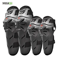wosawe 4pcs motocross knee protector brace protection elbow pad kneepad motorcycle sports cycling guard protector guards