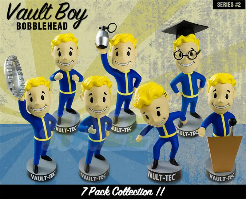 Fallout 4 Vault Boy 101 Series 2 Bobblehead PVC Action Figure Bethesda Toys Collection 5inches