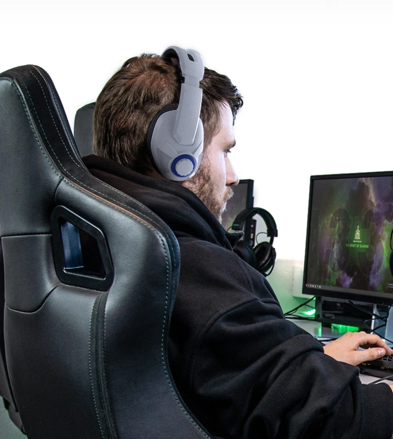 

For PS5 Over Ear Wired Stereo Gaming Headset Headphones With Mic Raise Mute Function Earphones & Headphones Portable Headset