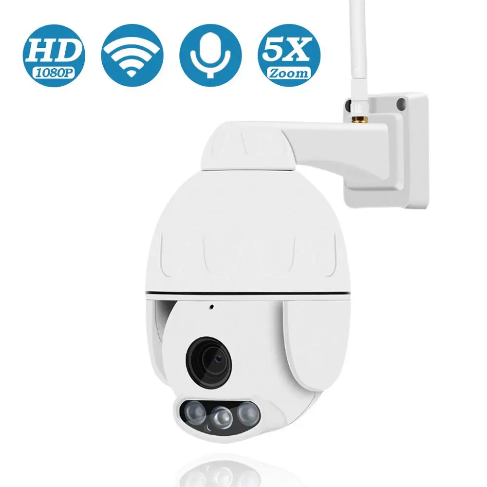IP камера BESDER PTZ с 5 кратным увеличением и автофокусом Wi Fi 1080p|Камеры