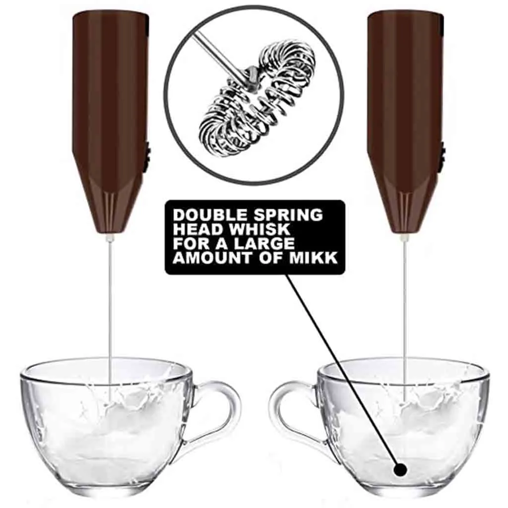 Electric Milk Frother Drinks Foamer Coffee Whisk Mixer Handle Stirrer Egg Beater Stirring Tool Mixer#25 | Дом и сад