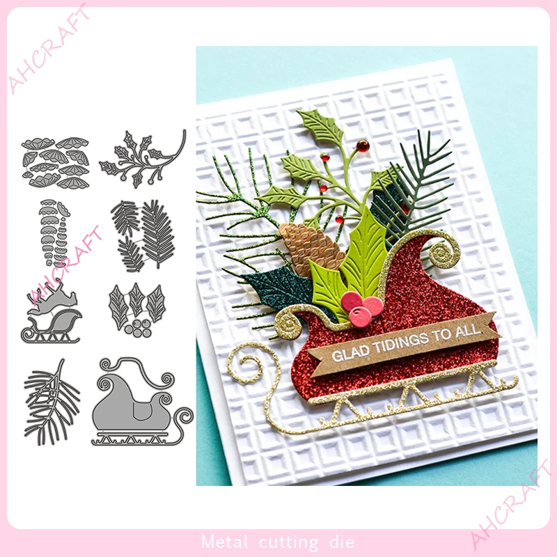 

Christmas Metal Cutting Dies for DIY Scrapbooking Photo Album Decorative Embossing Paper Card Crafts Die 2021