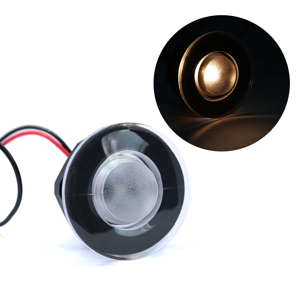 DC 12V водостойкая Морская Лодка транцевая светодиодная кормовая лампа круглая
