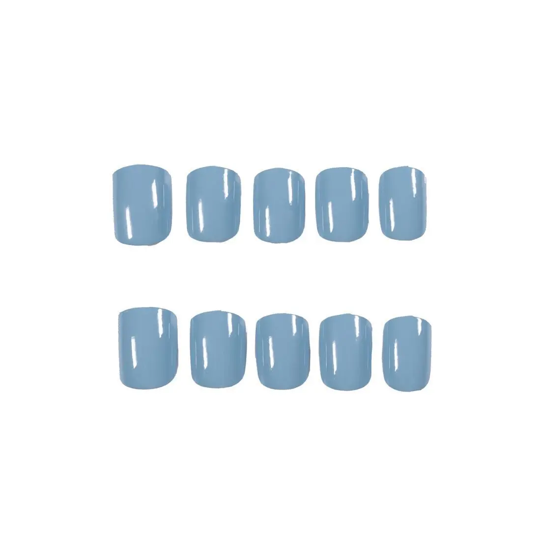 

24pcs/Set Detachable pure blue colors repeated Fake Nails Full Nail Art Tips Colorful Beauty Artificial False Nails diy girl