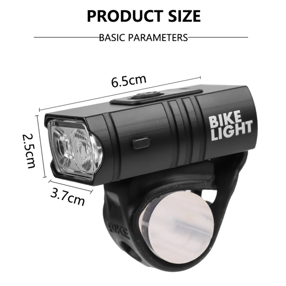 

T6 LED Bike Light Front Bicycle Lighting Usb Rechargeable MTB Mountain Road Bicycle Lights 6 Modes Headlight bike accessories