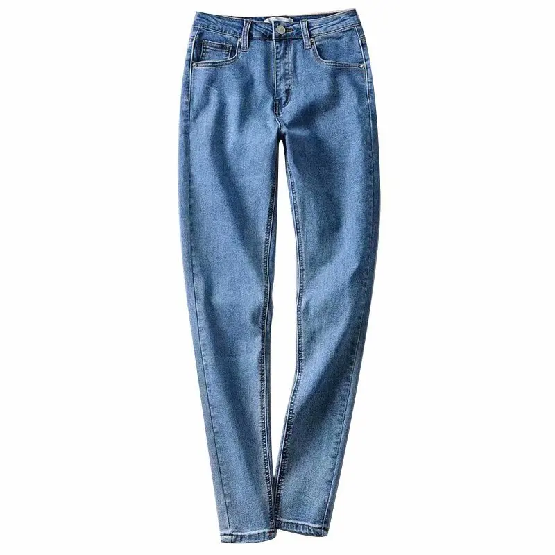 Новинка 2019 модная женская одежда ретро джинсы с высокой талией эластичная сумка