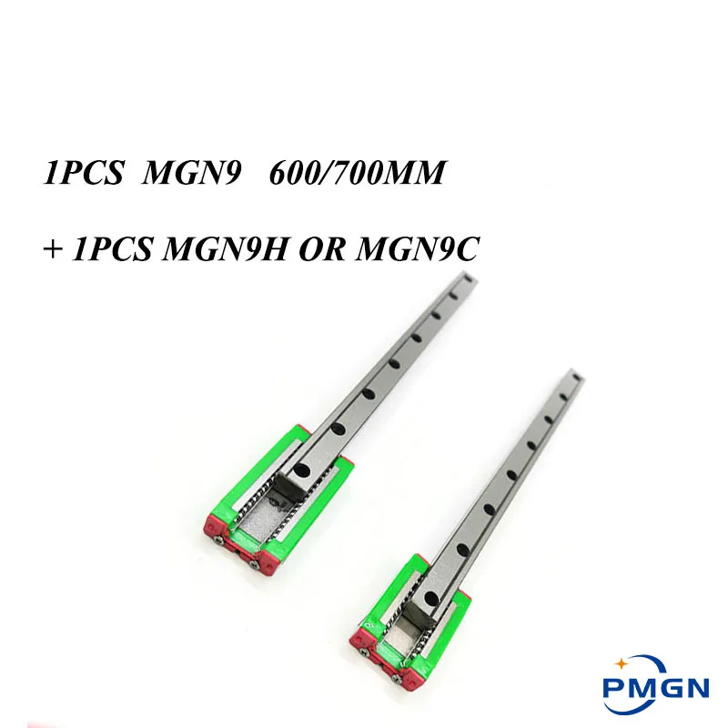 

Mgn 1pcs 9mm Linear Guide MGN9 L= 600mm 700mm High quality Linear Rail Way + MGN9C or MGN9H Long Linear SS Carriage for CNC MGN
