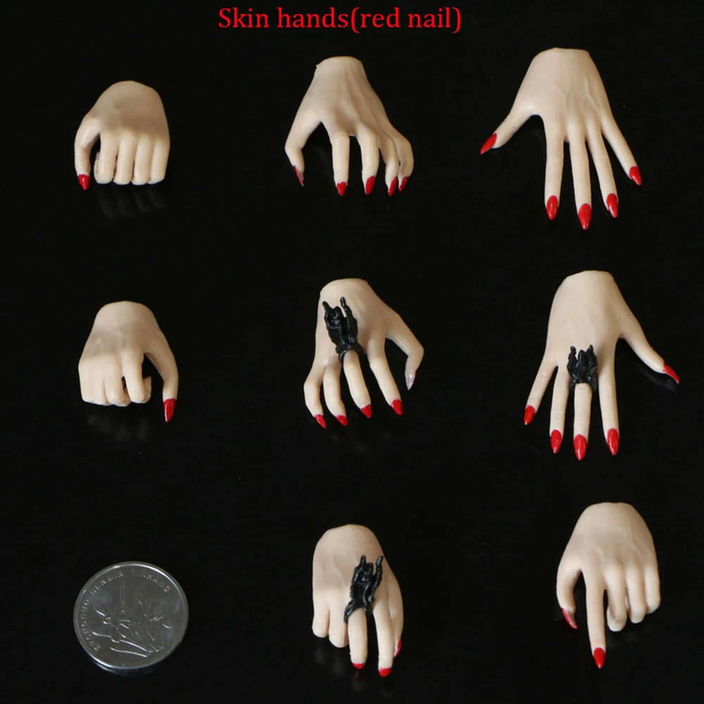 

4pair Hands 1/6 Scale Female Replaceable Hand Type Eagle Claw Gesture With Nail Polish Fit 12'' PH TBL Action Figure Body Model